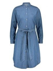 Pepe Jeans Sukienka dżinsowa w kolorze niebieskim rozmiar: XS. Niebieskie sukienki damskie Pepe Jeans, bez wzorów, z bawełny, bez ramiączek. Za 166.88 zł.
