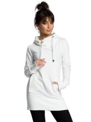 Be Wear Bluza w kolorze kremowym rozmiar: XL. Brązowe bluzy damskie Be Wear, xl, bez wzorów, z kapturem. Za 95.92 zł.