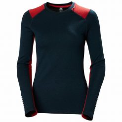 Bluza damska Helly Hansen lifa merino midweight crew. Niebieskie bluzy damskie Helly Hansen, xs, bez wzorów, bez kaptura. Za 417.50 zł.