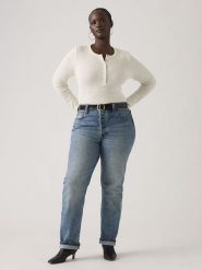 Levi's Dżinsy "501" - Regular fit - w kolorze niebieskim rozmiar: W28/L30. Niebieskie jeansy damskie Levi's, z podwyższonym stanem. Za 214.78 zł.
