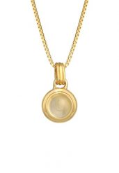 Elli PREMIUM Damski soliter zawieszka okrągły, klasyczny z cytrynem w pozłacanym srebrze 925 Sterling Silver Naszyjniki 1 ct. Szare naszyjniki damskie Elli PREMIUM, z cytrynem, pozłacane. Za 249.89 zł.