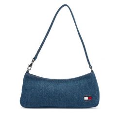 Torebka Tommy Jeans. Niebieskie torebki klasyczne damskie Tommy Jeans, z denimu, bez dodatków. Za 489.99 zł.