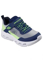 Buty SKECHERS GLIDE STEP DRIFT Niebieski. Niebieskie obuwie trekkingowe damskie Skechers, z materiału, bez zapięcia. Za 242.99 zł.