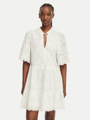 BOSS Sukienka letnia C_Denvita 50559091 Biały Regular Fit. Białe sukienki damskie Boss, bez wzorów, z bawełny, bez ramiączek. Za 1,249.00 zł.