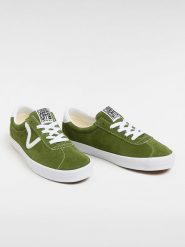 Vans Skórzane sneakersy "Sport Low" w kolorze zielonym rozmiar: 44. Zielone obuwie sportowe damskie Vans, bez zapięcia. Za 224.52 zł.