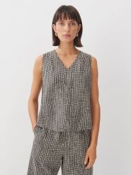 Someday Bluzka w kolorze biało-oliwkowym rozmiar: 40. Białe bluzki damskie someday., bez wzorów, bez kołnierzyka, bez ramiączek. Za 121.80 zł.