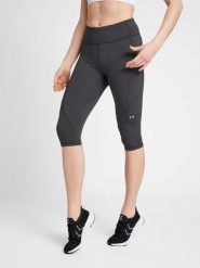 Damskie legginsy 3/4 Newline Hw. Szare legginsy damskie Newline, s, bez wzorów, z dżerseju. Za 282.50 zł.