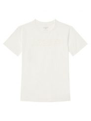 Guess T-Shirt L5RI37 J1311 Biały Regular Fit. Białe t-shirty i koszulki chłopięce Guess, z aplikacjami, z bawełny, bez kołnierzyka, bez ramiączek. Za 69.99 zł.