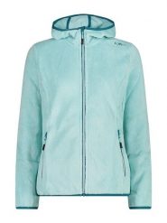 CMP Kurtka polarowa w kolorze turkusowym rozmiar: 34. Niebieskie kurtki damskie CMP, bez wzorów, z materiału, bez kaptura. Za 135.49 zł.