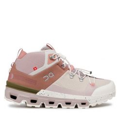 Trekkingi On. Czerwone obuwie sportowe damskie On, bez zapięcia. Za 699.99 zł.
