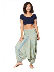 Aller Simplement Spodnie 3w1 w kolorze błękitno-żółtym rozmiar: 34-40. Niebieskie spodnie materiałowe damskie Aller Simplement, bez wzorów, z materiału. Za 39.99 zł.