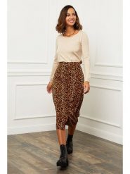 Soft Cashmere Sweter w kolorze beżowym rozmiar: 38/40. Brązowe swetry klasyczne damskie Soft Cashmere, z kaszmiru, bez kołnierzyka. Za 96.83 zł.