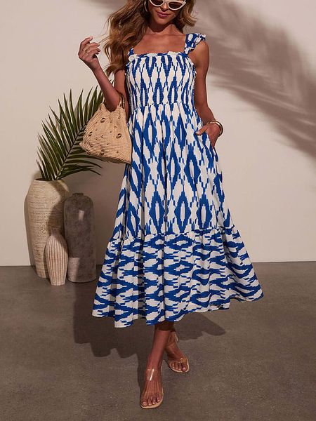 Milan Kiss Sukienka w kolorze biało-niebieskim rozmiar: S. Białe sukienki damskie Milan Kiss, bez wzorów, z wiskozy, bez ramiączek. Za 183.59 zł.