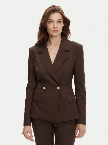 Marciano Guess Marynarka 5GGN24 7311A Brązowy Regular Fit. Brązowe marynarki i żakiety damskie Marciano Guess, z aplikacjami, z bawełny. Za 679.00 zł.