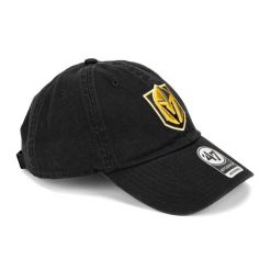 Czapka z daszkiem 47 Brand NHL Vegas Golden Knights CLEAN UP. Czarne czapki z daszkiem damskie 47 Brand, na wiosnę, bez wzorów. Za 89.99 zł.