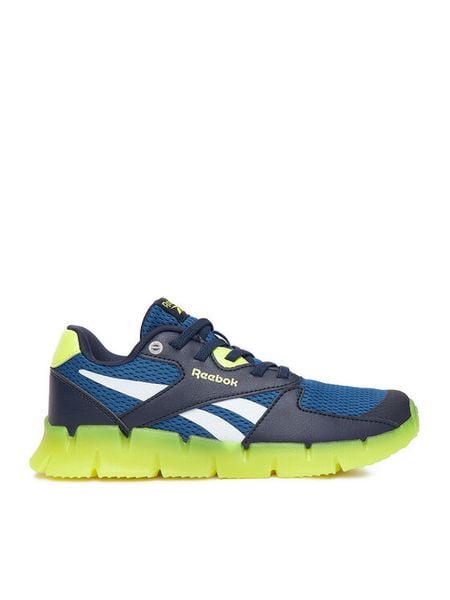 Reebok Sneakersy EO-ZIG N GLOW 2 ELASTIC LACE 100231957 Granatowy. Niebieskie buty sportowe chłopięce Reebok, z materiału, bez zapięcia. Za 138.99 zł.