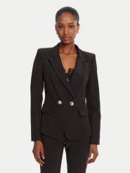 Rinascimento Marynarka CFC0126221003 Czarny Slim Fit. Czarne marynarki i żakiety damskie Rinascimento, s, bez wzorów, z syntetyku. Za 539.99 zł.