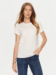 TWINSET T-Shirt 241TP2212 Biały Regular Fit. Białe t-shirty damskie Twinset, xxs, bez wzorów, z bawełny, bez kołnierzyka. W wyprzedaży za 239.99 zł.