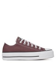 Converse Trampki Chuck Taylor All Star Lift Platform A10647C Bordowy. Czerwone trampki damskie Converse, bez wzorów, z materiału, bez zapięcia. Za 249.99 zł.
