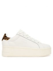 Tommy Jeans Sneakersy Tjw Flatform Leopard Sneaker EN0EN02930 Biały. Białe obuwie sportowe damskie Tommy Jeans, z jeansu, bez zapięcia. Za 329.99 zł.