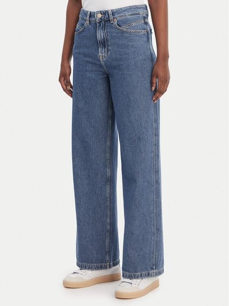 BOSS Jeansy Marlene 50552093 Niebieski Wide Leg. Niebieskie jeansy damskie Boss. Za 369.99 zł.