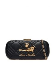 LOVE MOSCHINO Torebka JC4270PP0OKH100C Czarny. Czarne torebki wieczorowe damskie Love Moschino, bez wzorów, ze skóry, bez dodatków. Za 713.99 zł.
