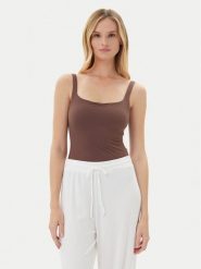 Guess Body O4BM16 KCDE0 Brązowy Slim Fit. Brązowe body i gorsety Guess, z aplikacjami, z syntetyku. Za 219.99 zł.