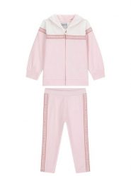 Guess Komplet bluza i legginsy K6RG00 KA6R4 Różowy Regular Fit. Czerwone bluzy dziewczęce Guess, z aplikacjami, z bawełny, bez ramiączek, bez kaptura. Za 289.99 zł.