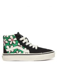 Vans Sneakersy Sk8-Hi VN000CYNFLX1 Zielony. Zielone buty sportowe dziewczęce Vans, bez wzorów, ze skóry, bez zapięcia. Za 279.99 zł.
