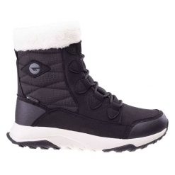Buty zimowe damskie Hi-Tec Mestia Mid WP Wo's - czarne, Rozmiar buta 40. Czarne obuwie sportowe casual damskie Hi-tec, z polaru, trekkingowe. Za 169.99 zł.