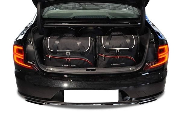 Torby Do Bagażnika Volvo S90 Hev 2016+ 5Szt Kjust. Czarne torby podróżne KJUST, bez wzorów, z kauczuku. Za 1,581.00 zł.