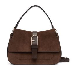 Torebka Furla. Brązowe torebki klasyczne damskie Furla, bez dodatków. Za 2,049.00 zł.