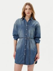 JOOP! Jeans Sukienka jeansowa Nele 30046673 Niebieski Regular Fit. Niebieskie sukienki damskie Joop! Jeans, bez wzorów, z bawełny, bez ramiączek. Za 419.99 zł.