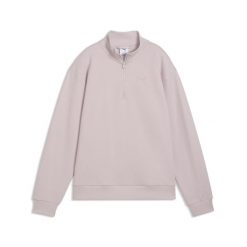 Damska bluza Essentials Elevated Standard z krótkim zamkiem PUMA. Czerwone bluzy damskie Puma, m, bez wzorów, z bawełny, bez kaptura. Za 219.00 zł.