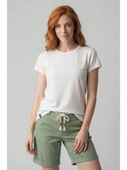 Alife and kickin Koszulka "Theres" w kolorze białym rozmiar: S. Białe bluzki damskie Alife and Kickin, s, bez wzorów, bez kołnierzyka, bez ramiączek. Za 60.99 zł.