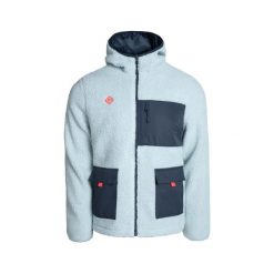 Kurtka polarowa RENO unisex z kapturem, ciepła i z funkcjonalnymi kieszeniami. Niebieskie kurtki damskie Izas, na zimę, m, bez wzorów, z polaru, z kapturem. Za 399.96 zł.