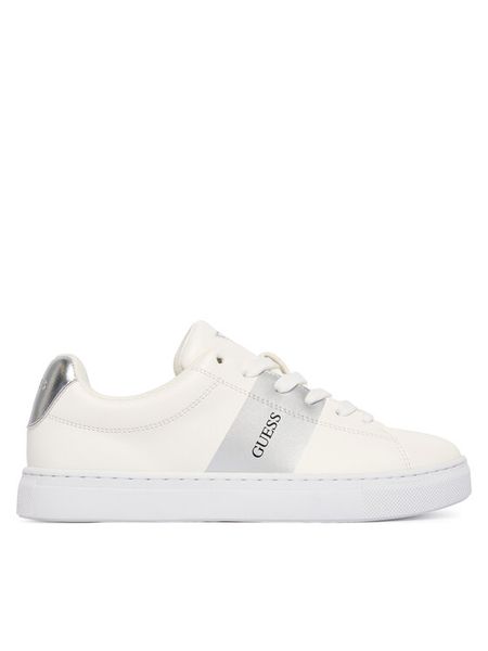 Guess Sneakersy J5BZ47 WO120 Biały. Białe buty sportowe dziewczęce Guess, ze skóry, bez zapięcia. Za 153.99 zł.