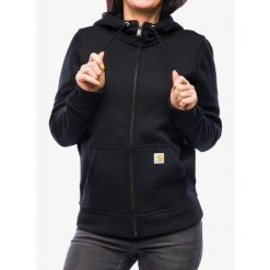 Bluza z kapturem damska Carhartt Clarksburg Zip Sweatshirt. Czarne bluzy damskie Carhartt, s, bez wzorów, z kapturem. Za 291.99 zł.