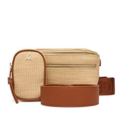 Torebka Steve Madden. Brązowe listonoszki damskie Steve Madden, bez wzorów, bez dodatków. Za 429.99 zł.