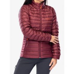 Kurtka puchowa damska Rab Microlight Jacket. Czerwone kurtki damskie RAB, bez wzorów, z puchu, bez kaptura. Za 606.99 zł.