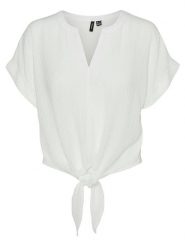 Vero Moda Koszulka w kolorze białym rozmiar: XL. Białe koszulki damskie Vero Moda, xl, bez wzorów, bez kołnierzyka, bez ramiączek. Za 118.56 zł.