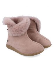 HAFLINGER Skórzane kapcie "Lemmi" w kolorze jasnoróżowym rozmiar: 39. Różowe kapcie damskie HAFLINGER, z materiału. Za 209.33 zł.