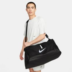 Torba Nike Academy Team Football Duffel Bag Medium 60l, Dla obu płci. Białe torby sportowe Nike, bez wzorów, z materiału. Za 120.99 zł.