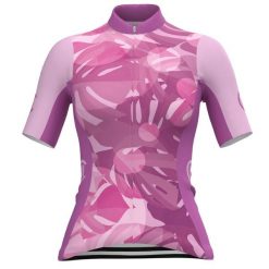 Koszulka rowerowa damska Ottima Rosa. Czerwone koszulki damskie C-LAB, xl, bez wzorów, bez kołnierzyka, bez ramiączek. Za 412.50 zł.