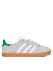 Adidas Sneakersy Gazelle JR5954 Szary. Szare trampki dziewczęce Adidas, bez wzorów, ze skóry, bez zapięcia. Za 219.99 zł.