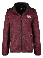 Geographical Norway Kurtka polarowa "Tango" w kolorze bordowym rozmiar: XL. Czerwone kurtki damskie Geographical Norway, xl, z polaru, bez kołnierzyka. Za 166.88 zł.
