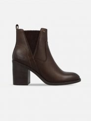 Wrangler Botki "Fioris" w kolorze brązowym rozmiar: 38. Brązowe botki damskie Wrangler, eleganckie, bez obcasa, bez zapięcia. Za 224.95 zł.