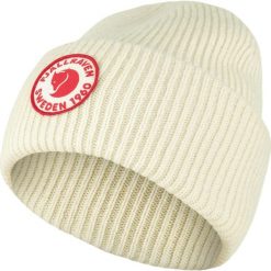 Czapka zimowa Fjällräven 1960 Logo. Białe czapki damskie Fjällräven, na jesień, bez wzorów, z materiału. Za 351.99 zł.