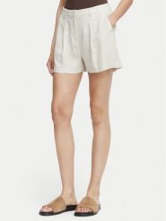 Vero Moda Szorty materiałowe Rosie 10346913 Beżowy jasny Loose Fit. Brązowe szorty damskie Vero Moda, bez wzorów, z materiału. Za 95.99 zł.