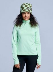 Bluza narciarska - Damskie - Arctic 2.0 - Avocado. Zielone bluzy damskie POEDERBAAS, na zimę, m, bez wzorów, z elastanu, bez kaptura. Za 177.72 zł.